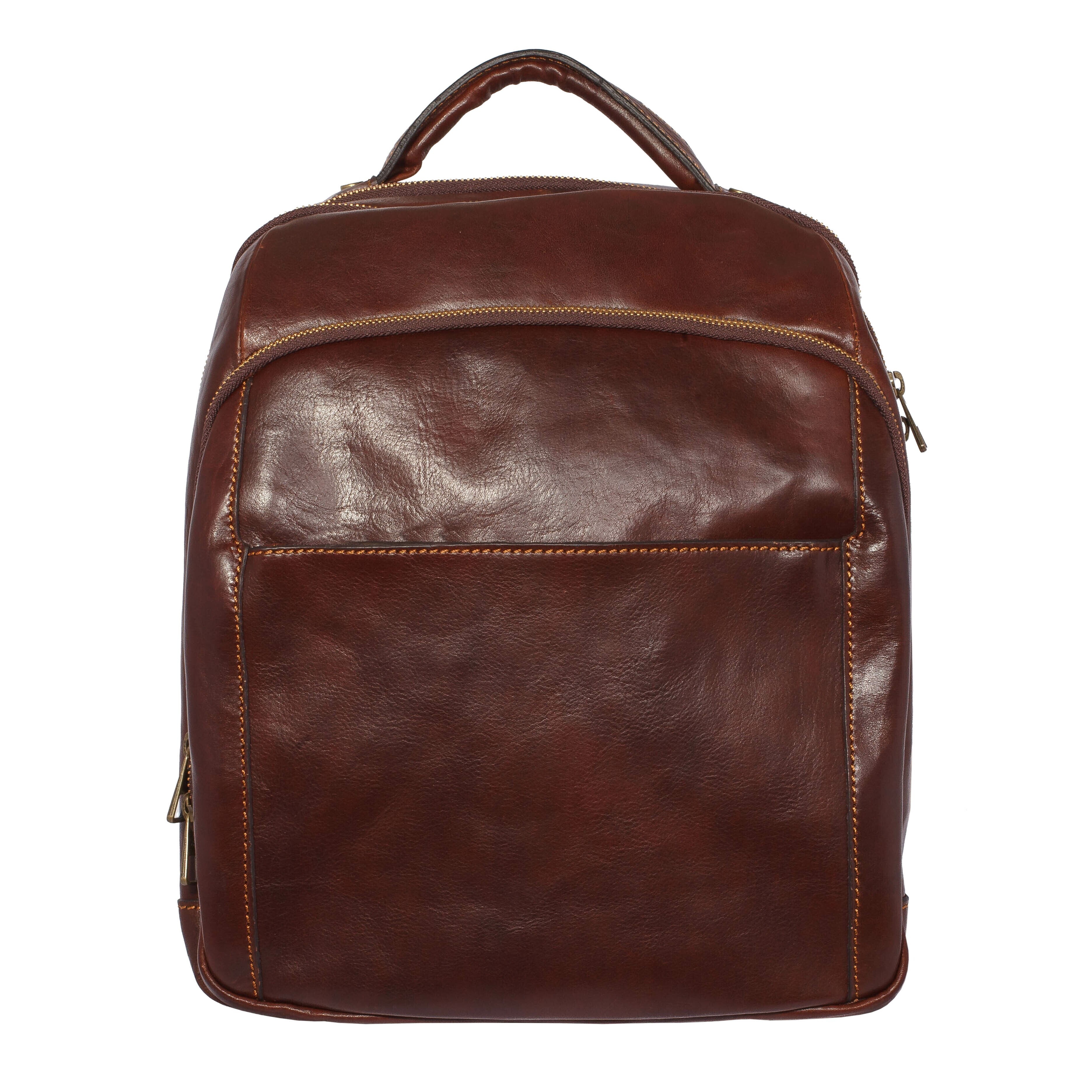 Рюкзак коричневый 11055 (ITALIYA, рюкзак, кожа, коричневый)