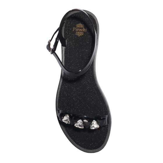 Босоножки черные Е1-1 (PM shoes, босоножки, силикон, 38, черный)